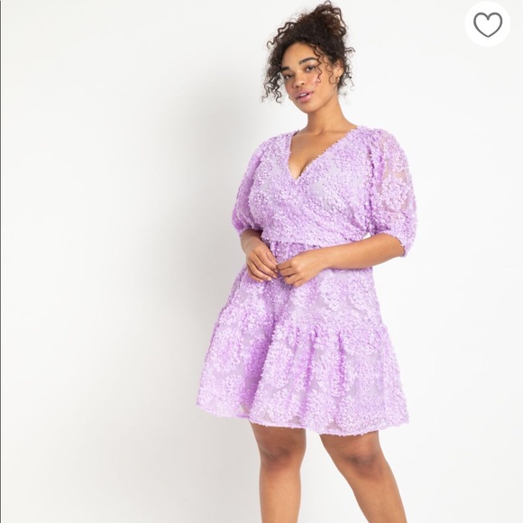 Eloquii Dresses & Skirts - ISO Lavender Eloquii sheer mini dress.